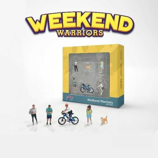 American Diorama 1/64 Figure Set: Weekend Warriors [2402]