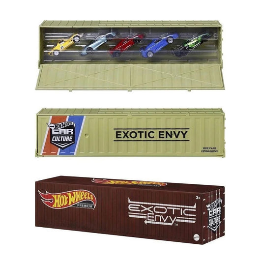 Hot Wheels Exotic Envy Container Set, Hot Wheels